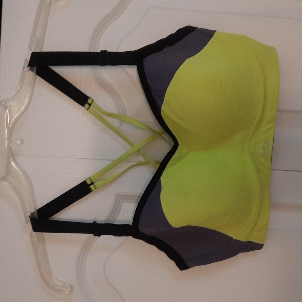 Victoria's Secret sports bra with strappy back.